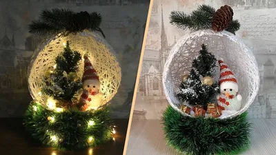 Поделка в детский сад на новый год | Пикабу