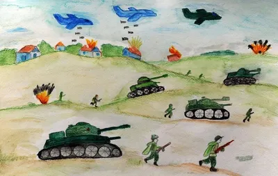 Рисунки на военную тему для детей - 90 фото