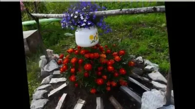 Поделки для украшения сада и огорода своими руками фото - YouTube