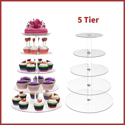 Подставка для торта 3-уровневая пластик - купить Подставки для тортов и  другой выпечки в интернет-магазине Forcakes.kz