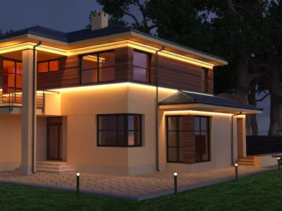 Контурная подсветка зданий BRIGHTLED STARLIGHT, подсветка фасада крыши дома,  управляемая динамическая подсветка от LEDWORLD