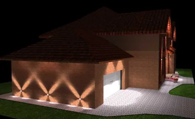 Виды подсветки фасада частого дома