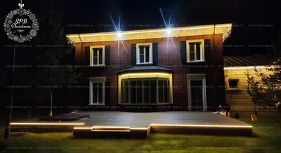 Визуализация архитектурного освещения фасада частного дома – Ledholding.ru