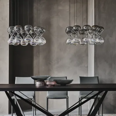 Светильник потолочный Cattelan italia Sablier 1 Серый по цене от в магазине  элитной мебели INTERIOR MARKET