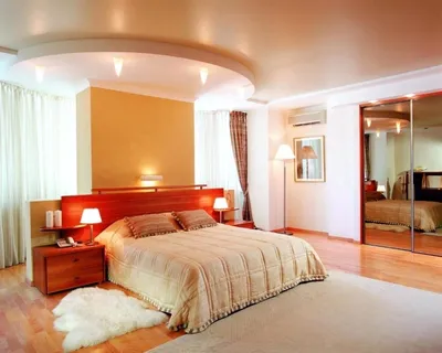 Подвесные потолки в спальне фото фотографии
