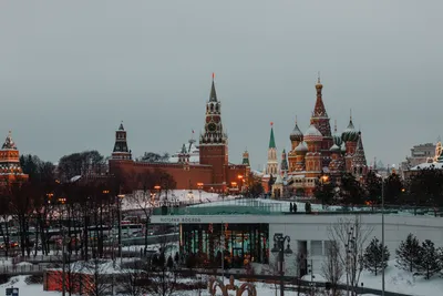 Первый снег в Москве 2023