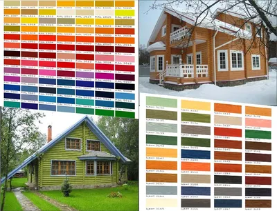 Какой выбрать цвет для покраски деревянного дома? - dominant-wood.com.ua