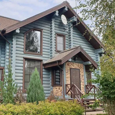 Покраска деревянного дома - цена от 2,5 руб за м2