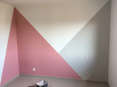 Покраска стен по диагонали (50 фото)