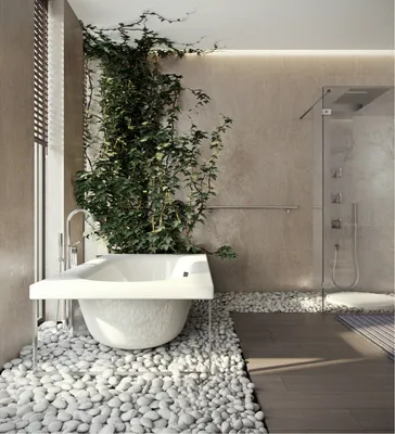 Пол из гальки в ванной комнате – так достигается естественный спа-вид |  Ремонт Пола напольного покрытия | Дзен