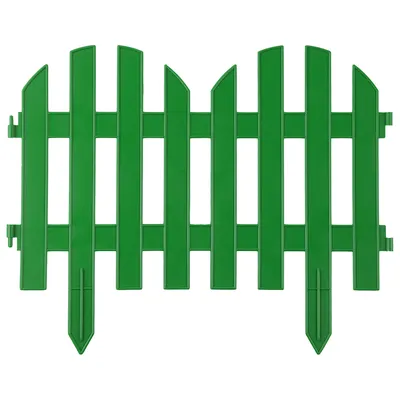 Купить забор декоративный палисадник 28x300см зеленый grinda по оптимальной  цене. Строительные материалы оптом и в розницу с доставкой