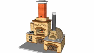 Помпейская печь для пиццы ECO с бетонным столом Купить в КИЙТЕХНО