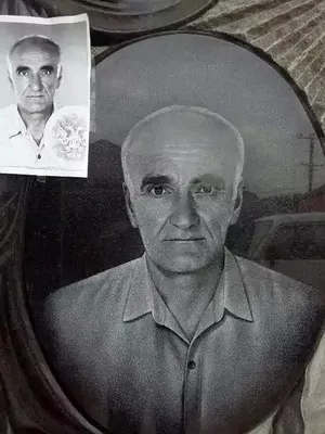 Художественная гравировка портретов и надписей на надгробие, гравировка  портретов на уже установленном памятнике