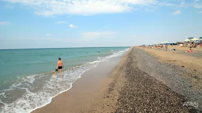 Фото пляжей посёлка Прибрежное Сакского района Крыма