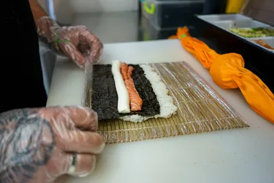 Пошаговое приготовление суши с фото фотографии