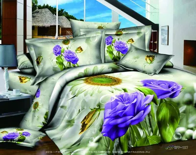 Комплект постельного белья 3D «парфюмерная Лилия», 4 предмета, King или  Queen | AliExpress