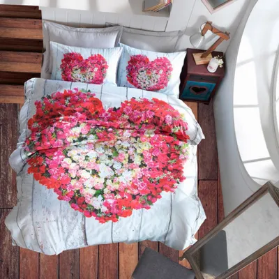 Фотоштори Україна - офіційна сторінка - ⭐Комплект постельного белья 3D  сатин🔻 ✨Комплектация: двуспальный евро 🔻Пододеяльник: 200х220 см.  🔻Простынь: 240х260 см. 🔻Наволочка: 50х70 см.(4 шт.) 📌Ткань: сатин 3D,  100% хлопок 🍀Упаковка: подарочная ...