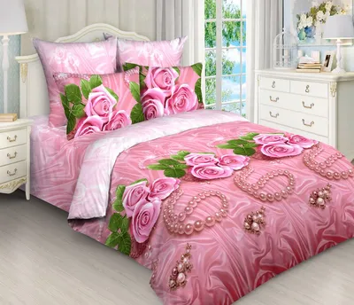 Комплект постельного белья Le Confort «Красные розы» 150x220 Бязь (095-1),  полуторный - купить в интернет-магазине Odeyalka