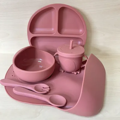 Набор посуды для детей, силиконовая посуда: цена 1099 грн - купить Детская  посуда на ИЗИ | Ужгород