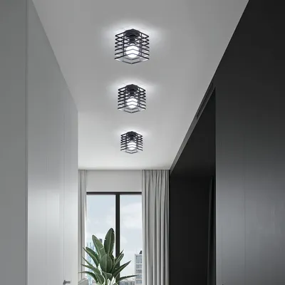 Modern Chandelier Crystal Ceiling Light Flush Mount Ceiling Lamp For  Hallway | eBay