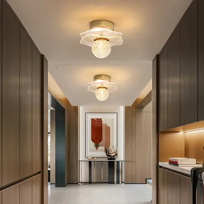 Светильники для коридора, лампы для прихожей, крыльца, балкона, потолочные  светильники, маленькая гардеробная, акриловые лампы | AliExpress
