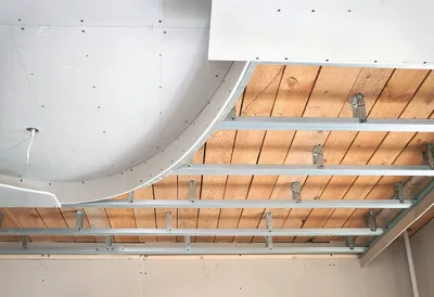 Потолок из гипсокартона своими руками пошаговая с фото фотографии