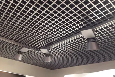 Подвесной потолок решетка - монтаж реечных потолков клетка от Грильято