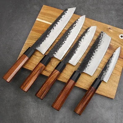 Японские кухонные ножи из плакированной стали ручной работы Нож шеф-повара  Нож накири Тесак для мяса Нож для суши Универсальные ножи Резак – лучшие  товары в онлайн-магазине Джум Гик