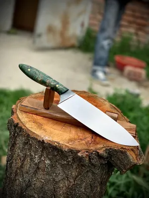 Поварской нож сантоку из кованой 95х18 стали купить - кухонный нож из  нержавеющей стали - поварские ножи наборы