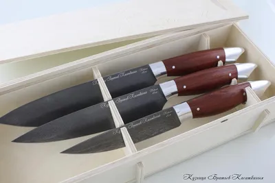 Кухонный набор ножей \"Рататуй\" Кованая сталь х12мф купить от производителя  в интернет магазине Москва