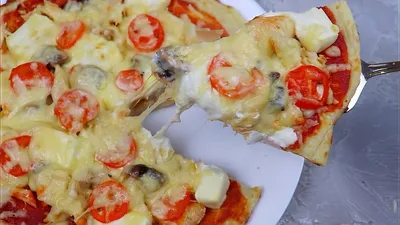Пицца из яиц на сковороде рецепт фото пошагово и видео - 1000.menu