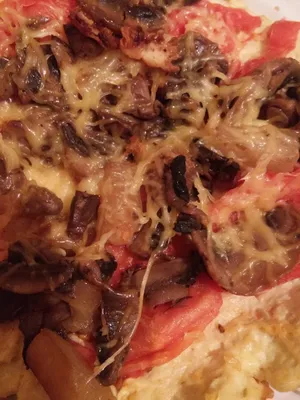 Фотоотзыв #7593 по рецепту: Пицца ПП на творожном тесте с цельнозерновой  мукой