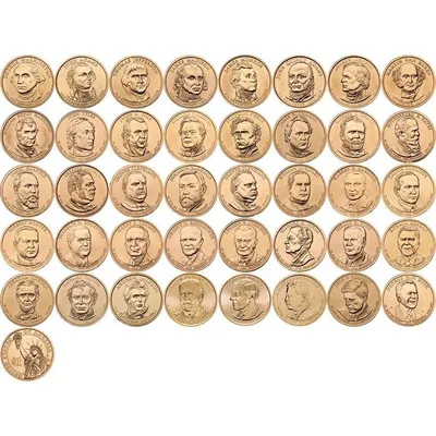 Набор из 40 монет серии «Президенты США» купить | каталог, фото, цены в  интернет магазине Nominal.club