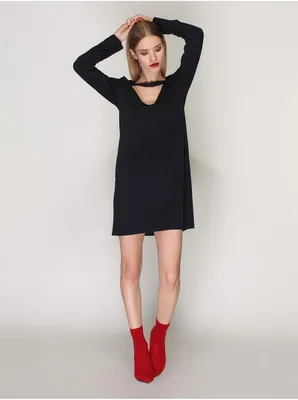 Платье черное прямое с пуговицами - купить оптом по выгодной цене |  Интернет-магазин «DS Trend»