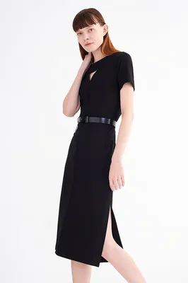 Женское черное платье короткое прямого силуэта (ID#903122768), цена: 555 ₴,  купить на Prom.ua