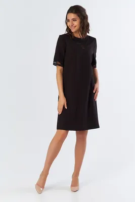Чёрное платье свободного кроя, прямое чёрное платье — цена 695 грн в  каталоге Платья миди ✓ Купить женские вещи по доступной цене на Шафе |  Украина #81429390