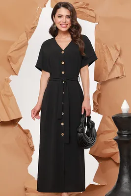 ➜ Платье черное прямое с короткими рукавами «New Style» Ahsen Morva  2125000613475 ᐈ Купить недорого в KidButik.ua™ | Цена, фото, отзывы