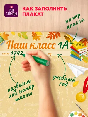 Топ Стенды Плакат настенный для оформления классного уголка в кабинете