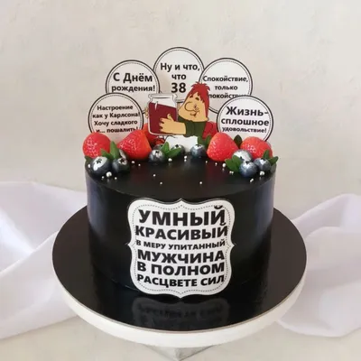 Торт «На день рождения мужчины» категории 《 Смешные торты 🎂 для людей с  чувством юмора 》