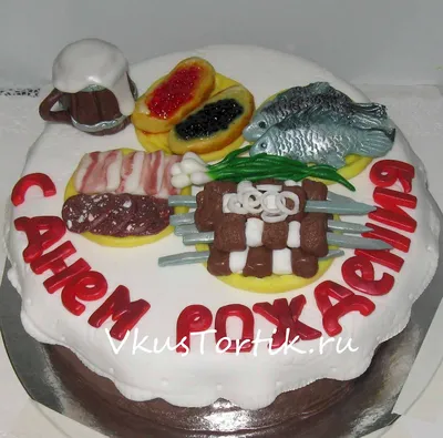 Бенто торт на день рождения мужу на заказ по цене 1500 руб. в кондитерской  Wonders | с доставкой в Москве