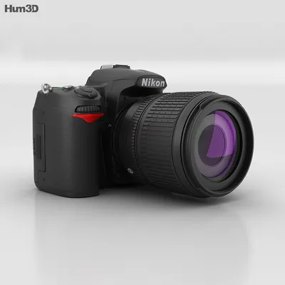 Nikon D7000 3D модель - Скачать Электроника на 3DModels.org