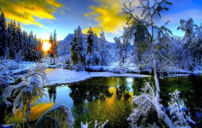 Природа - красивые анимации движущиеся картинки, большие фотографии