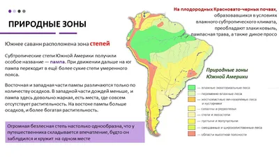 Природные зоны Южной Америки