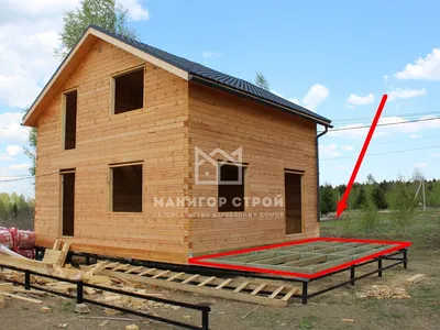 Пристройка к дому из бруса цена от 20.000 рублей за 1 м2. Жмите!