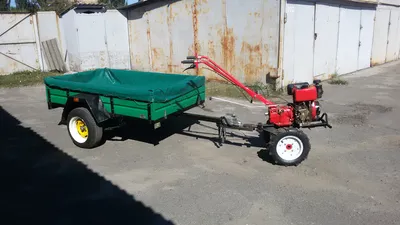 Прицеп (полуприцеп) СКАУТ 1ПТС-1T к мотоблоку в «Gardenshop» | Купить прицеп  для мотоблока