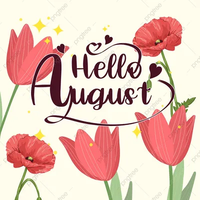 Привет август 😉#привет #август #лето | TikTok