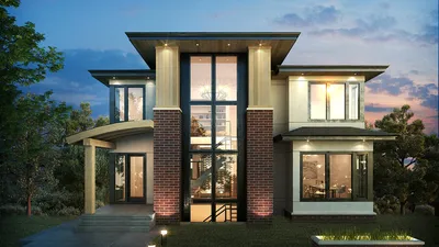 Проекты домов и коттеджей с панорамными окнами