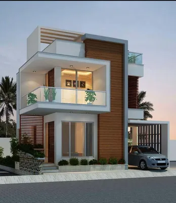 Проекты современных домов с панорамными окнами и террасой