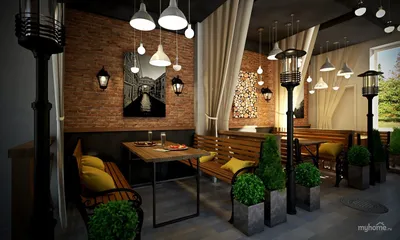 Дизайн интерьера кафе \"Проект кофейни\" | Портал Люкс-Дизайн.RU