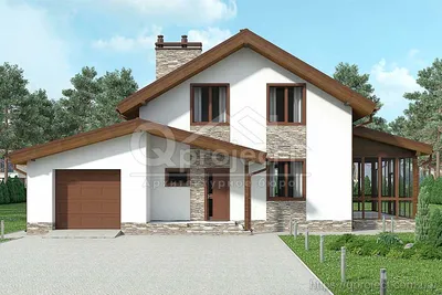 Проект одноэтажного дома с плоской крышей | Архитектурное бюро \"Беларх\" -  Авторские проекты планы домов и коттеджей